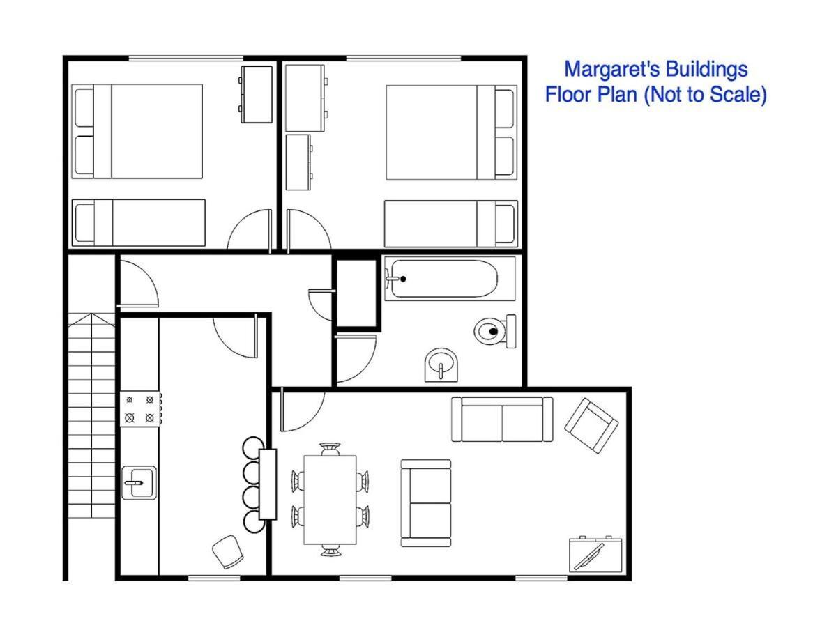 Spacious City Centre Apartment Бат Екстериор снимка